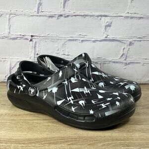 CROCS Star Wars Black Bistro Clogs Men's Size 13 Slip Resistant Work Shoes